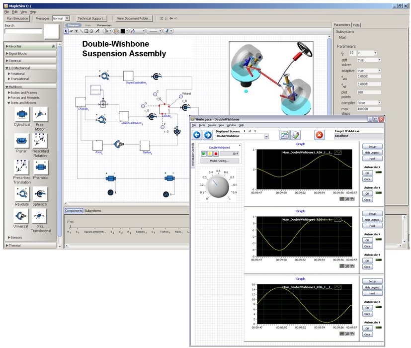 Connecteur MapleSim™ pour LabVIEW™ et NI VeriStand™